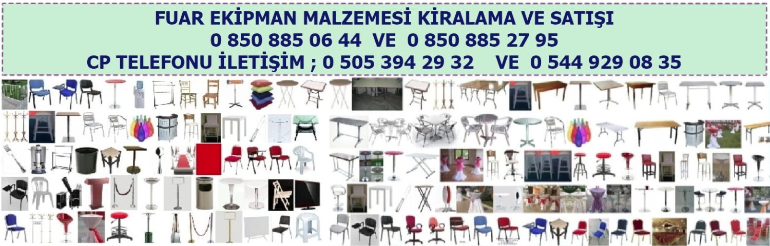 Plastik sandalye kiralama , Fuar ekipmanları kiralama ve satış